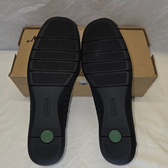 Comfortview Bethany Slip On Flats, Women's Size 10.5 WW in Metallic Black, NIB - Picture 5 of 6